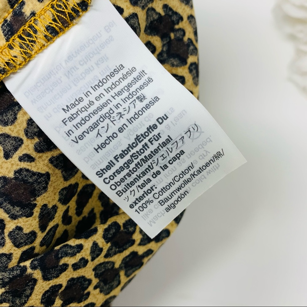 J Crew Puff-sleeve top in leopard print cotton pop - Picture 8 of 10